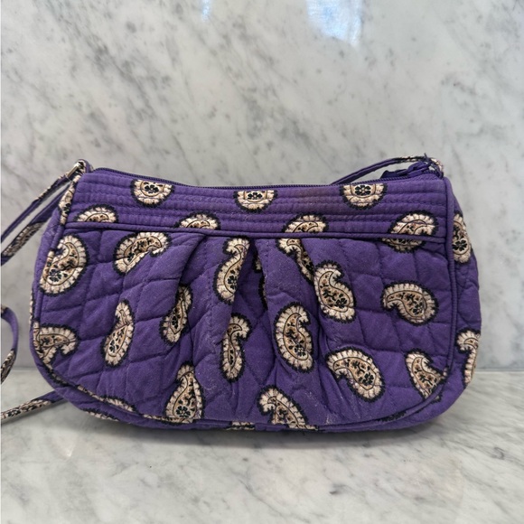 Vera Bradley Purple Fannie Crossbody Bag Simply Violet - Picture 3 of 5